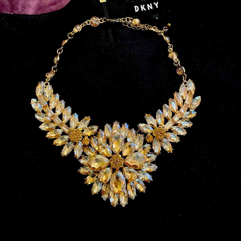 Golden statement necklace